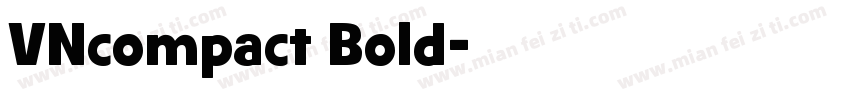 VNcompact Bold字体转换